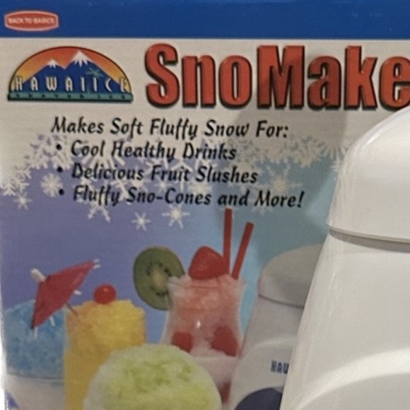 HAWAIICE SNOMAKER HAWAII HAWAIIAN SNO SNOW MAKER SNOW CONE ICE SHAVER SUMMER FUN - Picture 2 of 3